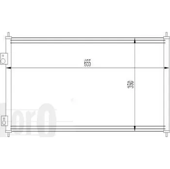 Výparník klimatizace LORO Kondenzátor klimatizace LOR 018-016-0015