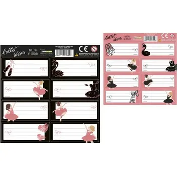 samolepka ARCH 8 KS NÁLEPKY NA SEŠITY BALETKA DER nnzbl Velikost: uni