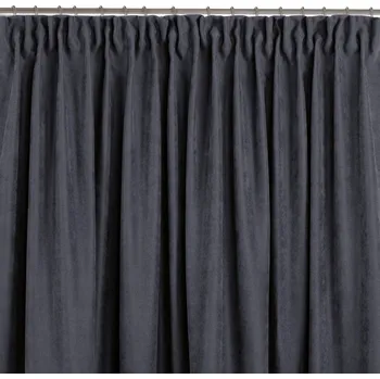 Závěs Závěs MILANA klasická transparentní dračí páska 5 cm grafitový, velikost 140x245