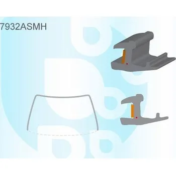 Autosklo PILKINGTON Bauset (lišta) čelního okna AS 7932ASMH