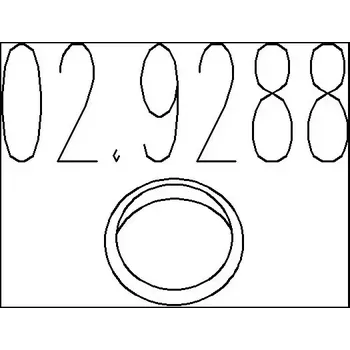 Těsnění výfuku MTS Těsnicí kroužek výfukové trubky MTS 02.9288