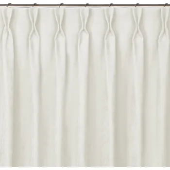 Závěs Závěs MILANA klasický flex 7,5 cm s dvojitým záhybem krémový, velikost 140x300