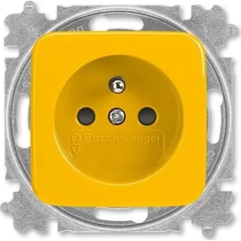 Elektrická zásuvka ABB REFLEX SI 6619B-A06357 Y ZÁSUVKA JEDNONÁSOBNÁ S OCHRANNÝM KOLÍKEM S CLONKAMI ŽLUTÁ