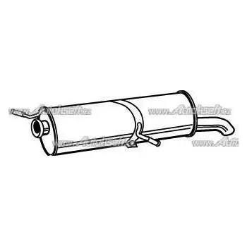 Zadní díl výfuku Starline Koncový díl výfuku 34.47.401