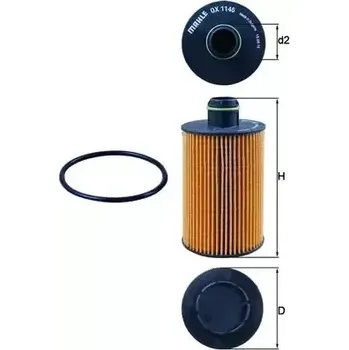 Olejový filtr MAHLE Olejový filtr MAO OX 1145D