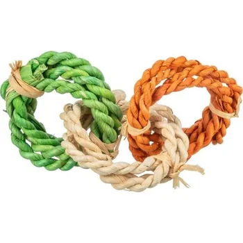 Kroužky - přírodní hračka pro hlodavce 6 x15 cm, kukuřičné listy