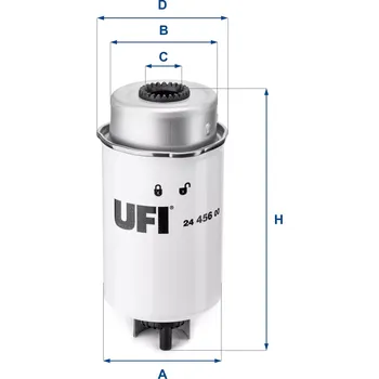 Palivový filtr UFI Palivový filtr UFI 24.456.00