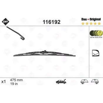 Stěrač SWF Stěrač Das Original 475 mm SWF 116192