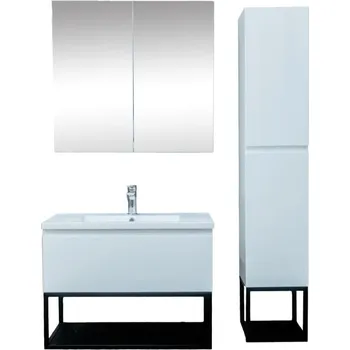 Koupelnový nábytek Koupelnová sestava s umyvadlem SAT B-Way bílá lesk KSETBWAY5 - KSETBWAY5