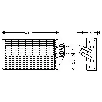 AVA QUALITY COOLING Výměník tepla vnitřního vytápění AVA PEA6228