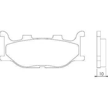 Brzdová destička BRENTA brzdové destičky KH199 sintrované barva zlatá (FT 4019) (BRENTA brzdové destičky KH199 sintrované barva zlatá (FT 4019))