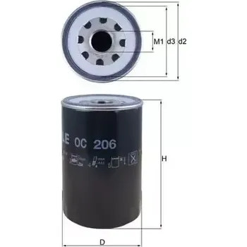 Olejový filtr MAHLE Olejový filtr MAO OC 206