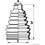 Sada měchů, hnací hřídel HERTH+BUSS JAKOPARTS J2868005