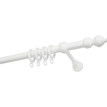 Garnýž Jednoduchá garnýž sada Classic kov/plast Ø 28 mm 160 cm bílá