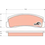 TRW Sada brzdových destiček COTEC TRW GDB265