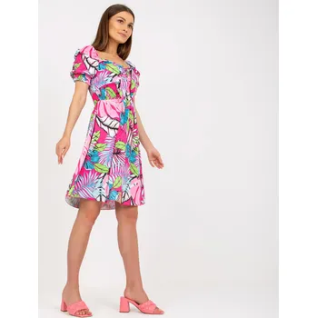 Dámské šaty Šaty DHJ SK 15836.51 růžová jedna velikost