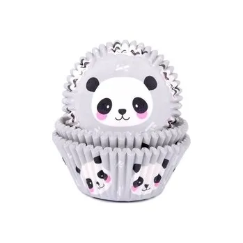 Potravinová fólie Košíčky na muffiny - Panda / 50 ks