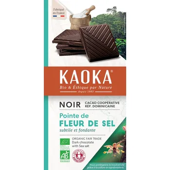 Čokoláda Čokoláda hořká Fleur de sel 100 g BIO KAOKA