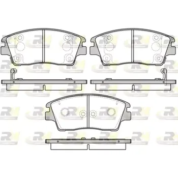 Brzdová destička ROADHOUSE Sada brzdových destiček RDH 21676.02