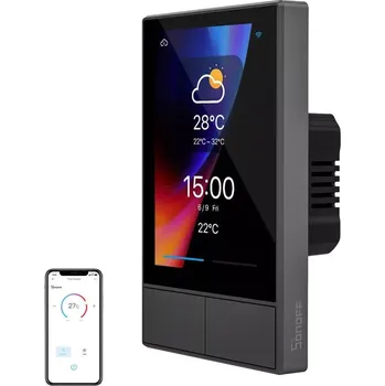 Centrální jednotka pro chytrou domácnost Sonoff NSPanel černá