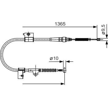 Lanko parkovací brzdy BOSCH Tažné lanko - parkovací brzda BO 1987482048
