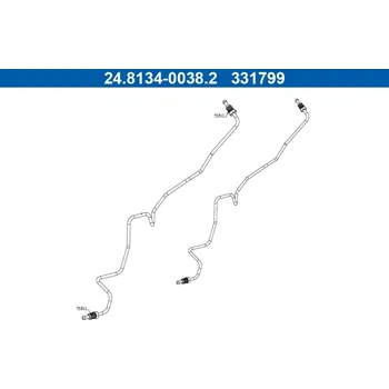 Brzdová hadice Brzdové potrubí ATE 24.8134-0038.2