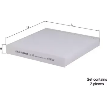 Kabinový filtr MAHLE Filtr vzduchu v interiéru MAO LA 630/S