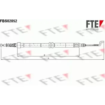 Lanko parkovací brzdy FTE Tažné lanko parkovací brzdy FTE FBS02052