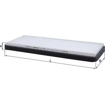 Kabinový filtr MAHLE Filtr - vzduch v interiéru MAO LA 196