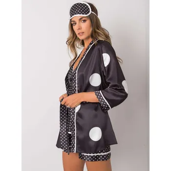 Dámské pyžamo Sada BR KMPL 8029 černobílá S