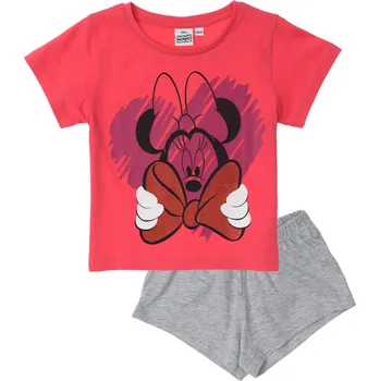 Dívčí pyžamo Minnie Mouse Dívčí letní PYŽAMO MINNIE, jahodově šedé Velikost: 12