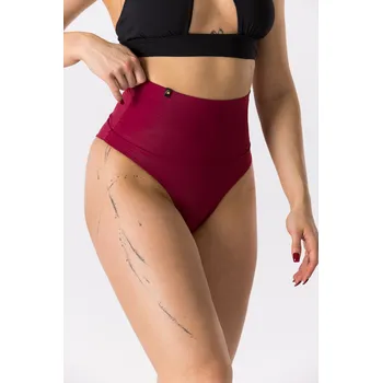 Dámské plavky GoldBee Plavky Stahovací Brazilky Bordo Barva: Bordo, Velikost: M