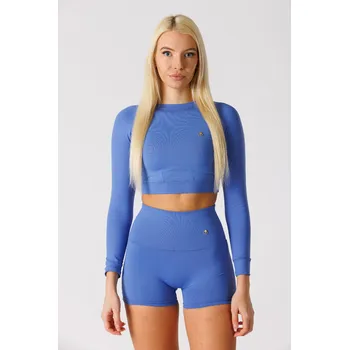 GoldBee Crop-Top BeClassic AirForce Blue Barva: AirForce Blue, Velikost: XS