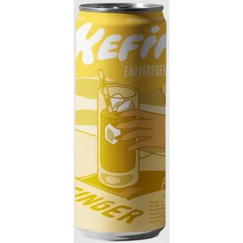 Limonáda Kefir Eau Vertueuse Bio vodní kefír Zázvor a kurkuma 250 ml