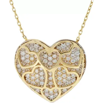 Náhrdelník Zlatý náhrdelník zdobený srdcem