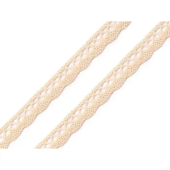 Krajka Bavlněná krajka paličkovaná šíře 10 mm