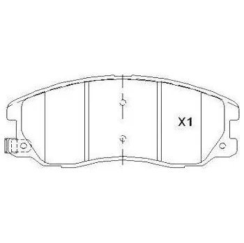 Brzdová destička Starline Brzdové destičky, sada BD S852P