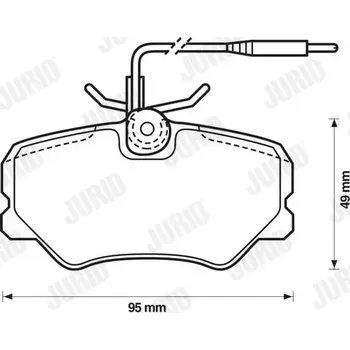 Brzdová destička JURID Sada brzdových destiček PREMIER JRD 571359D