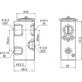 Ventil klimatizace AVA QUALITY COOLING Expanzní ventil klimatizace AVA RT1683