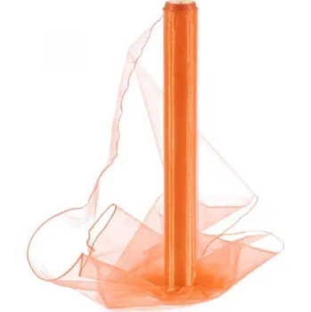 Organza 40cm/10y tmavě oranžová 014