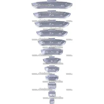 Sada na opravu pneumatiky 25 gr. Zn závaží standard ocel. disk 100ks/box PK SS606-25