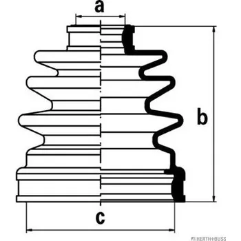 Manžeta ke kolu Sada měchů, hnací hřídel HERTH+BUSS JAKOPARTS J2884025