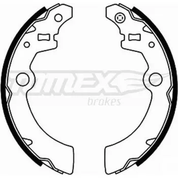 Brzdová čelist TOMEX Brakes Sada brzdových čelistí TMX TX 21-91