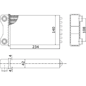Chladič motoru chladič topení 12.23.590