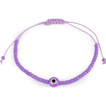 Náramek Náramek shamballa Alláhovo oko, malé, 5 fialová lila