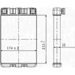 MAGNETI MARELLI Výměník tepla vnitřního vytápění MAG 350218428000