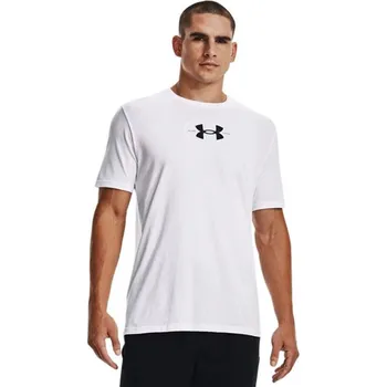 Pánské bílé sportovní tričko s logem Under Armour, 2 XL i476_69107096