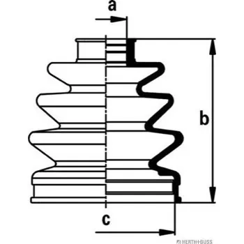 Manžeta ke kolu Sada měchů, hnací hřídel HERTH+BUSS JAKOPARTS J2861031