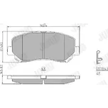 JURID Sada brzdových destiček JRD 573619J