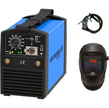 Svářečka Kühtreiber KITin 170 + svařovací kabely 25/3m + kukla